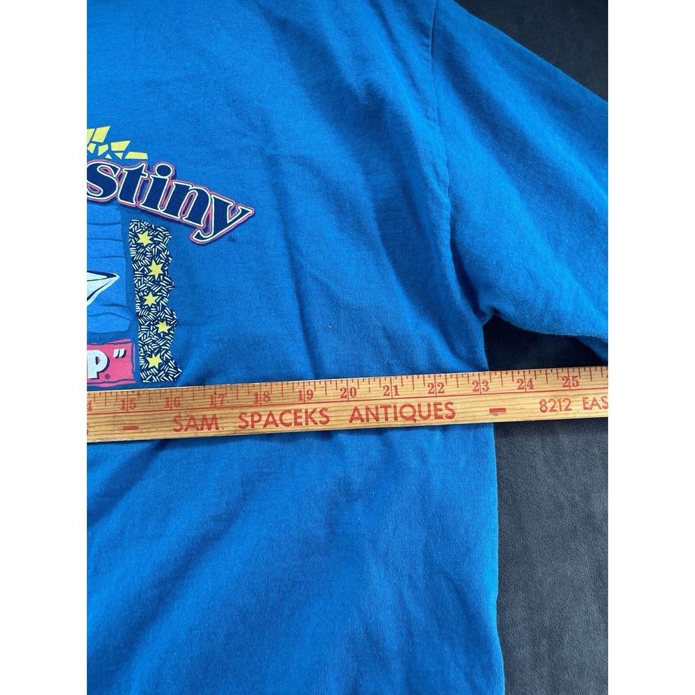 Vintage Carnival Destiny Fun Ship T Shirt XL Blue Cruise Ship Made In USA - Picture 7 of 7